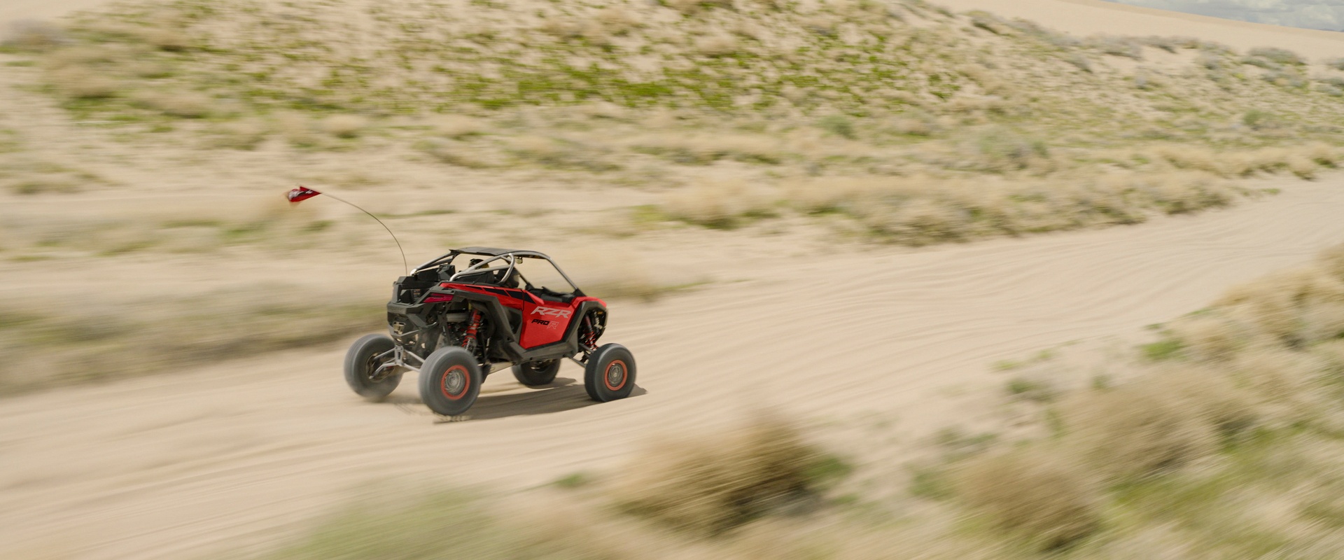 RZR Pro R in the open desert