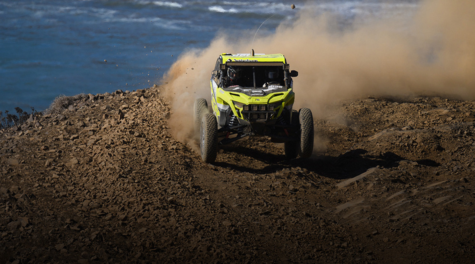 RZR factory race machines on course